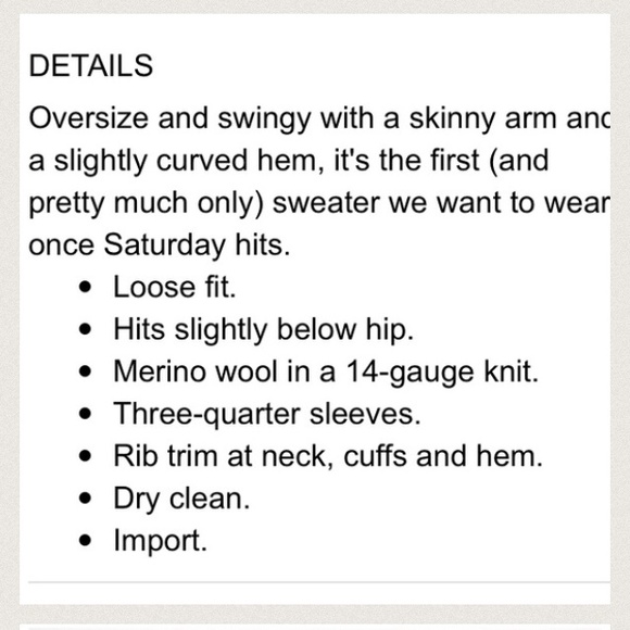 J crew merino swing sweater - Picture 2 of 4